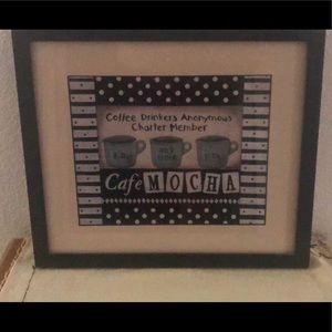 Coffee print wall decor